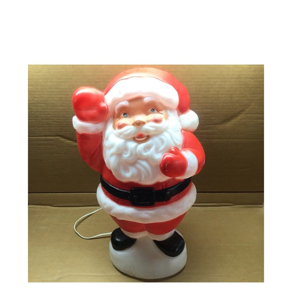 Vintage 1995 Empire Santa Claus Blow Mold 18.5 Inch Lighted Waving